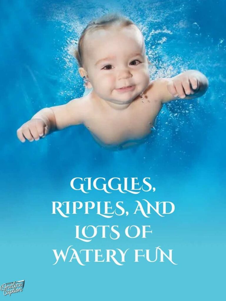 Creative Baby Swimming Captions For Instagram