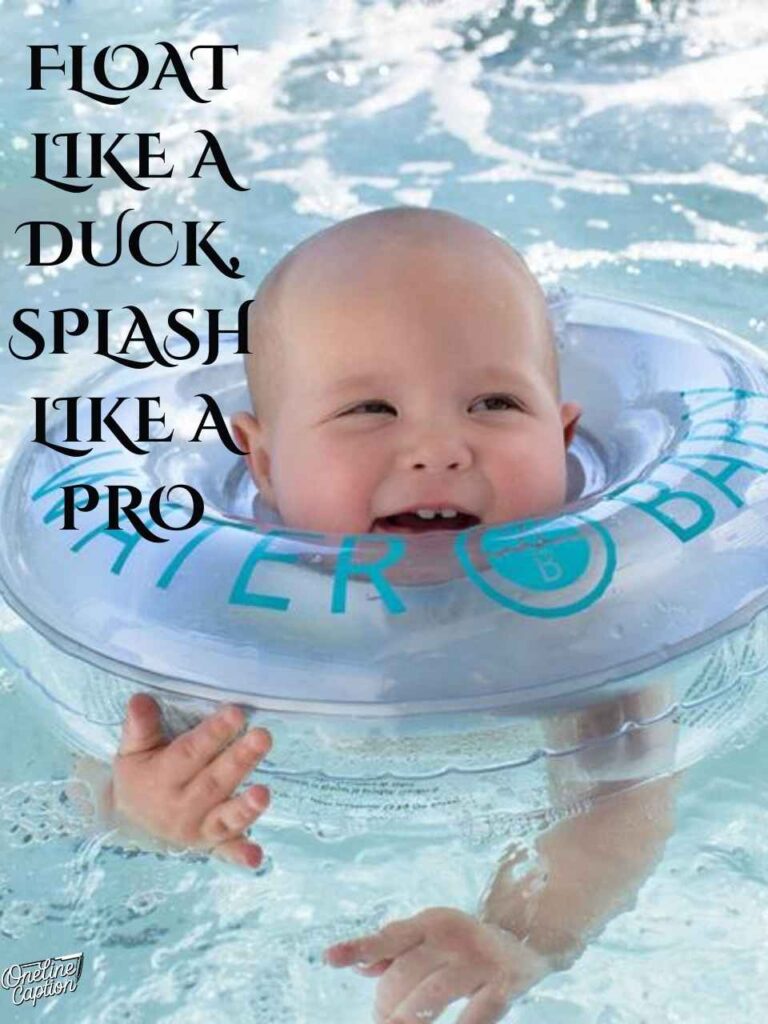 Funny Baby Swimming Captions For Instagram