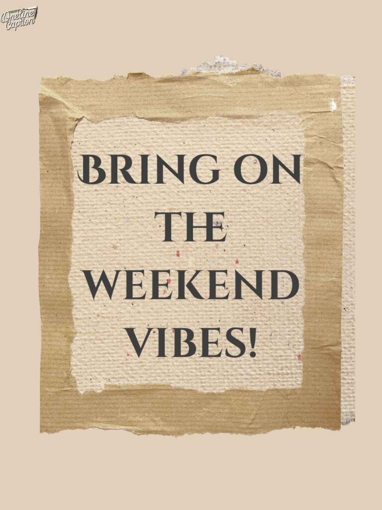 Friday Vibes Captions